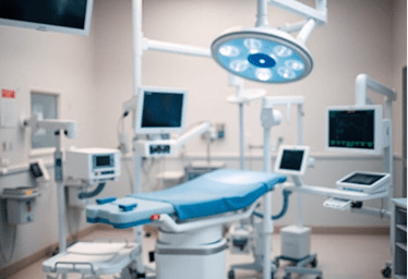 medical equipment and hospital setting, professional photography